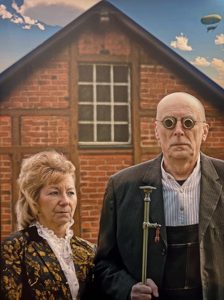 Grant Wood "American gothic" Version Steampunk