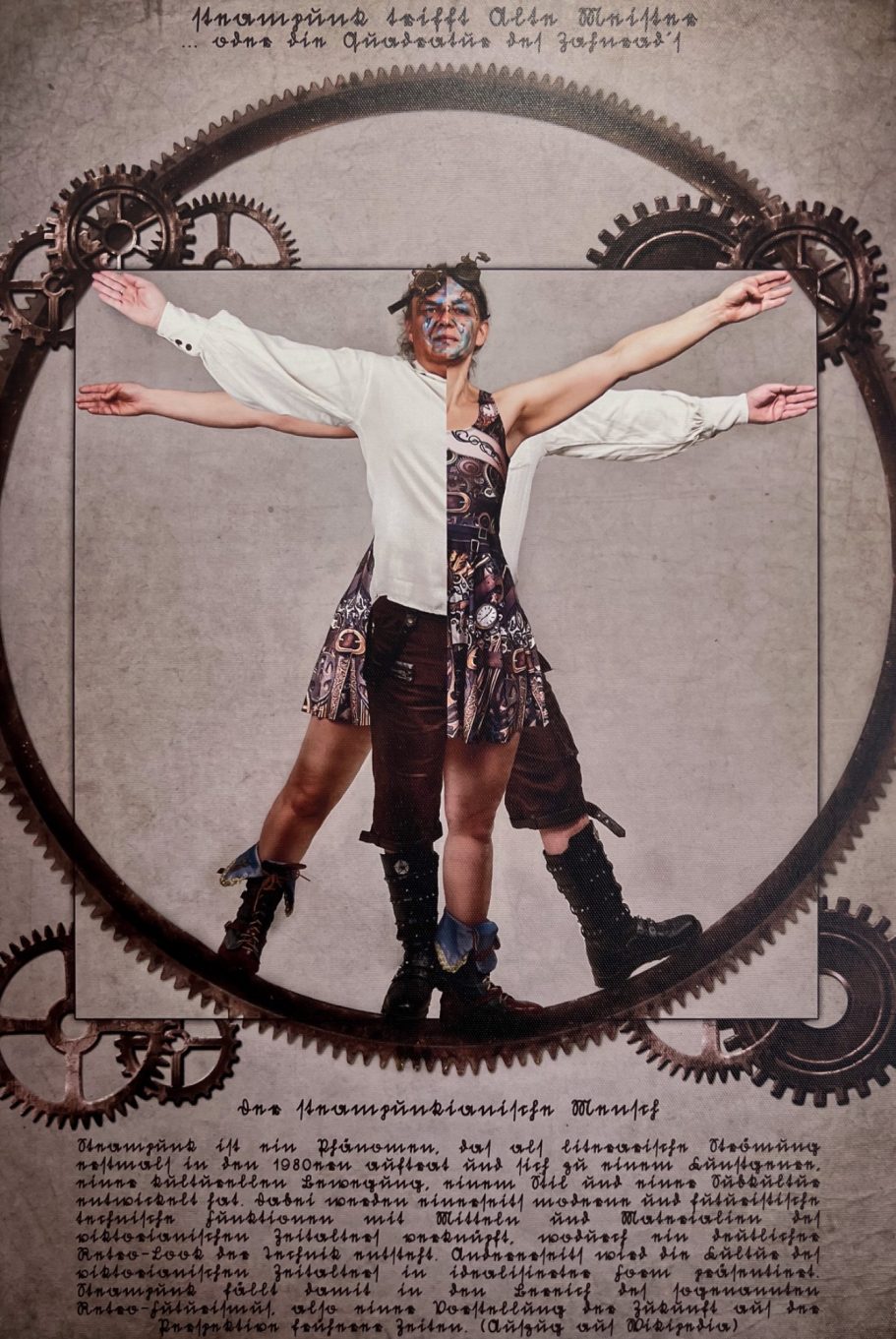 De Vinci "L'homme de Vitruve Version steampunk