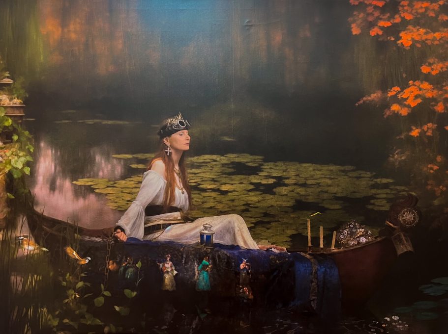 JW Waterhouse "La dame de Shalott" Version Steampunk