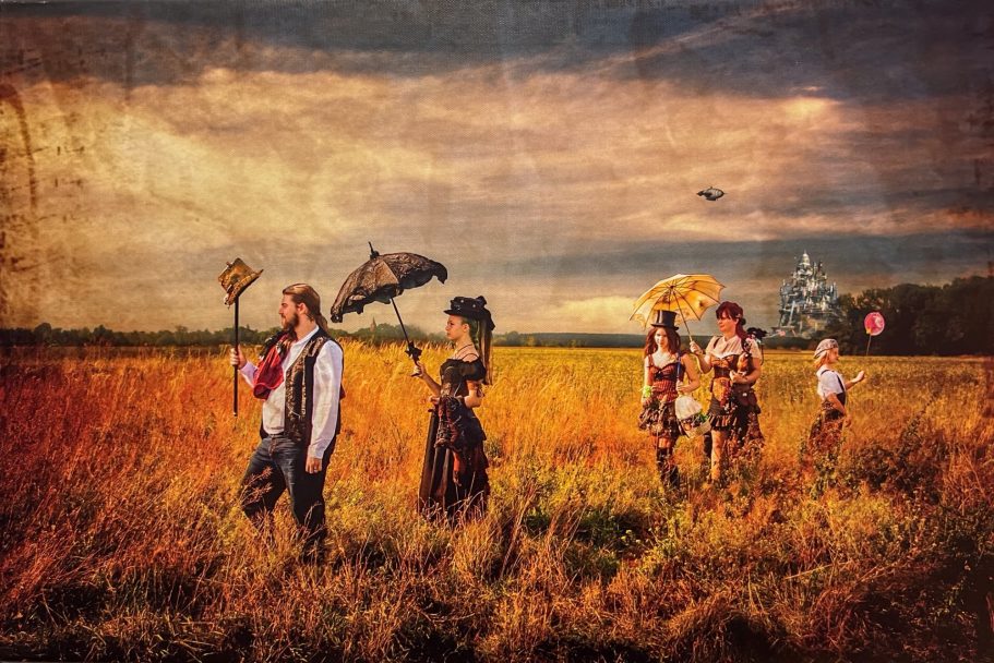 Karl Spitzweg. "Passage du dimanche" Version Steampunk