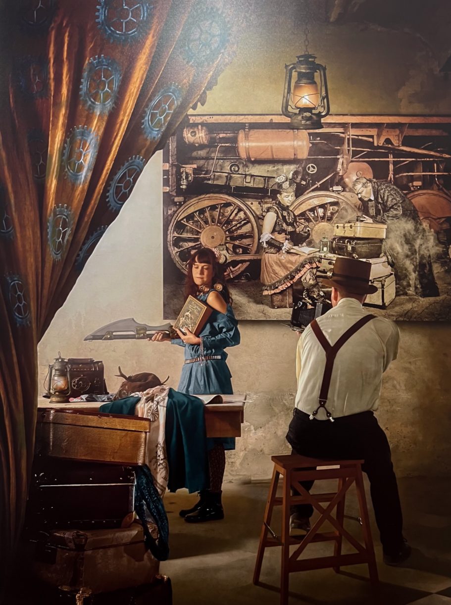 Vermeer "L'art de la peinture" Version Steampunk